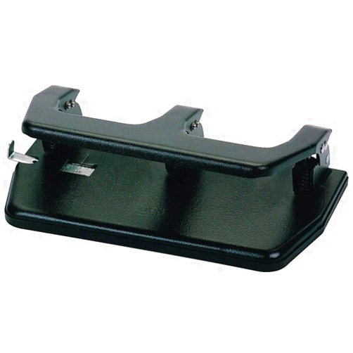 Master MP40 30-Sheet Three-Hole Punch, Padded Handle, 9/32-Inch Holes, Black