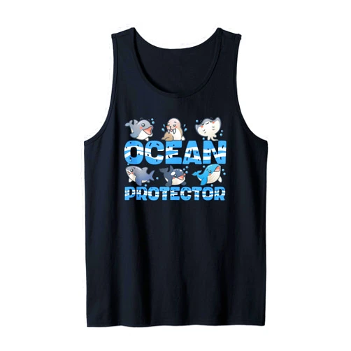 Save the World, Planet and Ocean Gifts + Outfits Save Animals Recycle Earth Day, Save the Ocean Tank Top