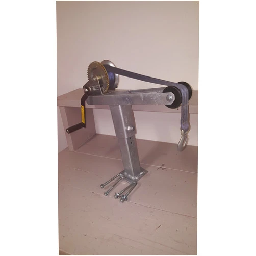 Die-matic Heavy Duty Angled Winch Stand W/ 1400lbs Dutton Liason Winch (Galvanized)