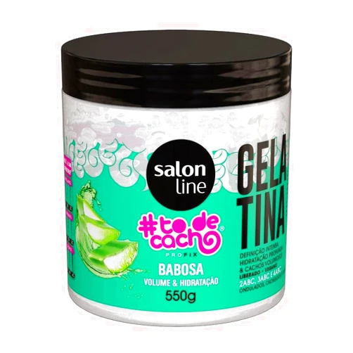 Salon Line - Linha #ToDeCacho - Gelatina Babosa 550 Gr - (#ImWithCurls Collection - Aloe Vera Gelatin Net 19.40 Oz)