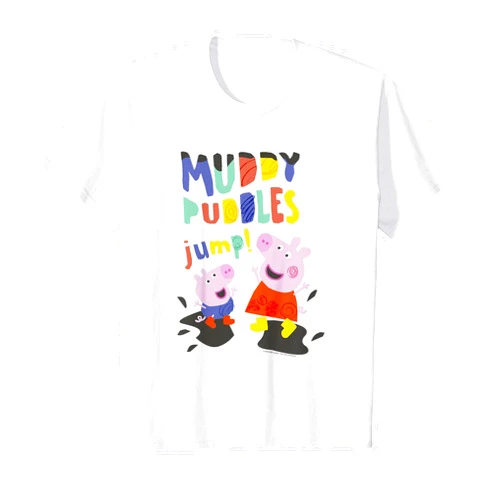 Peppa Pig Muddy Puddles Jump! Peppa & George Having Fun T-Shirt