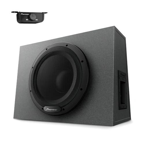 Pioneer TS-WX1210A 12” Sealed Active Subwoofer with Built In Amplifier, 1200 Watts Max Power Sub, Variable Bass Boost, Flexible Installation, Enhanced Car Audio