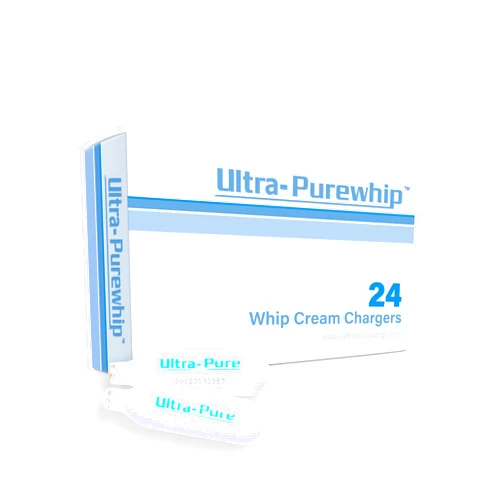 ULTRA-PUREWHIP Whipped Cream Chargers | Whipped Cream Cartridges for Whipped Cream, Desserts & Cocktails | Fits with Any Standard Dispensers | Leak-Proof Steel Whip Cream Chargers | 144-pack
