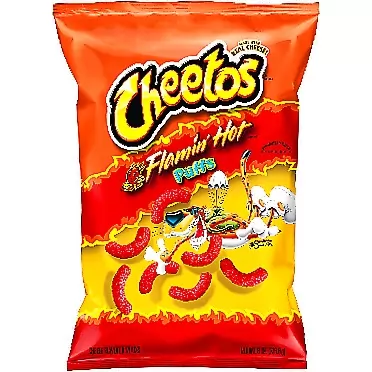 Cheetos Flamin' Hot Puffs Cheese Flavored Snacks 8.5 oz (Pack of 3)
