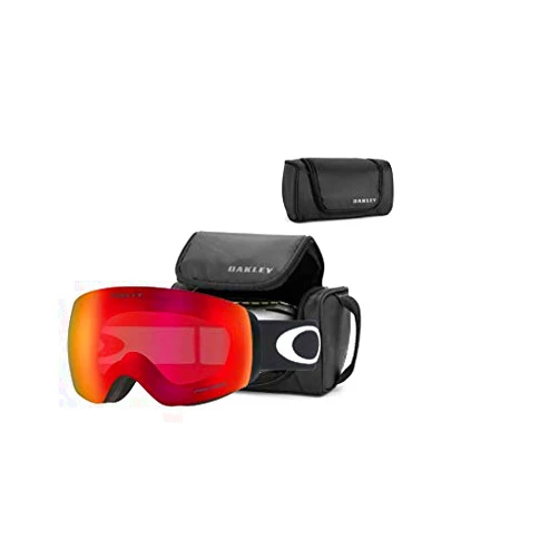 Oakley Flight Deck M Snow Goggle (Matte Black Frame/Prizm Torch Iridium Lens) with Large Goggle Soft Case