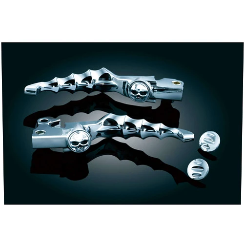 Kuryakyn 1060 Motorcycle Handlebar Accessory: Zombie Clutch and Brake Trigger Levers for 2004-13 Harley-Davidson Sportster Motorcycles, Chrome, 1 Pair