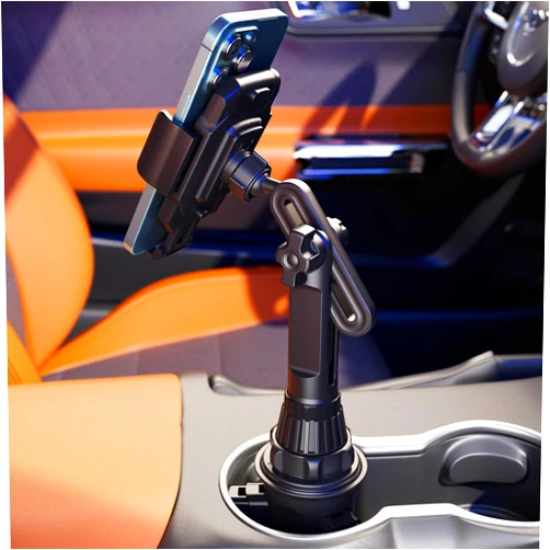 Lorima Cup Phone Holder for Car, Easy to Install & Height Adjustable, Suitable for iPhone, Samsung, All 4-6.7in Cell Phones