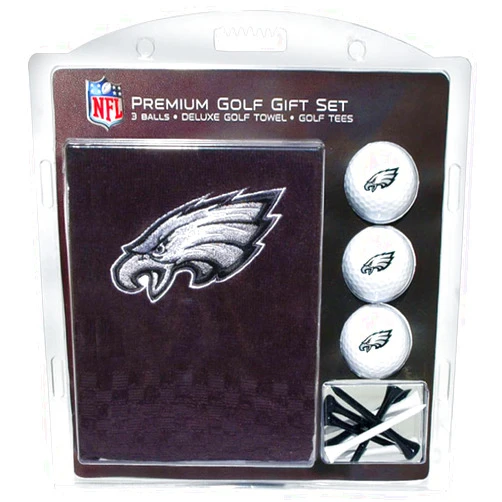 Team Golf Premium NFL Golf Gift Set: Embroidered Deluxe Golf Towel, 3 Golf Balls, and 14 Golf Tees (2-3/4