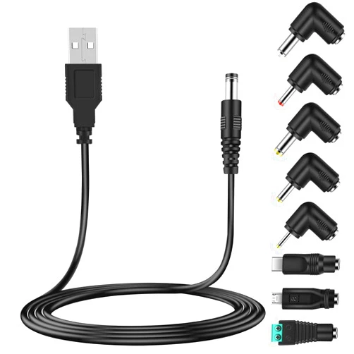 Bouge Czepa Bouge Universal DC 5V Power Cable, USB Charger Cord with 8 Types Connectors (Include Micro and USB C Android Connector) for Samsung Galaxy LG Moto and Other Android Phones Tablet Power Bank