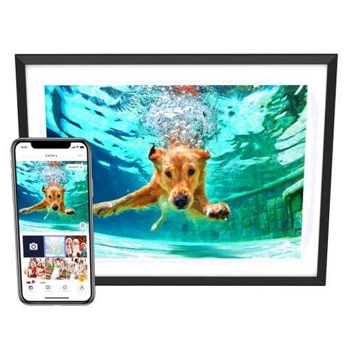 Euphro 10.1'' Digital Picture Frame with 32GB Storage, Digital Photo Frame with 1280x800 IPS Touch Screen, Share Photos/Videos and Send Best Wishes via Free App