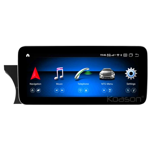 Koason Android 8Core 4+64GB 10.25 inch HD1920 Screen Upgrade Display Monitor 4G LTE Multimedia Player GPS Navigation for Mercedes Benz C W204 (2011-2013) NTG4.5 4.7