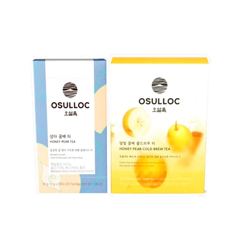 OSULLOC Honey Pear Tea (1.06 oz, 30g) & Honey Pear Cold Brew Tea (1.76 oz, 50g)