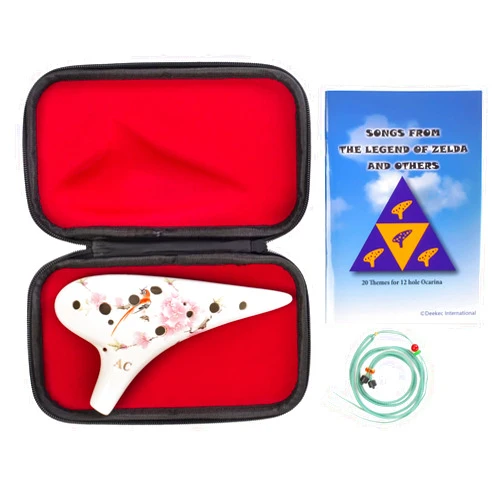 Deekec 12 Hole Ceramic Ocarina 