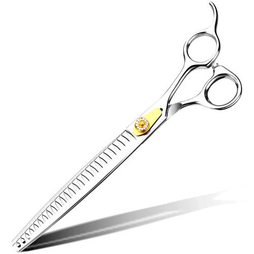 Gimars 8 Inch Sharp 26 Teeth Professional Dog Grooming Scissors Heavy Duty 440C Stainless Steel Ergonomic Pet Grooming Scissor for Dogs, Cats and Other Animals