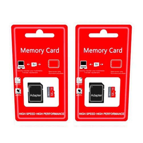 Funxwe 2 Pack 64GB TF Card with Adapter, Ultra High Speed SD Card Flash Memory Card