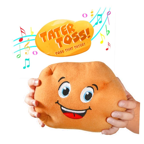 Squirrel Products Tater Toss Electronic Hot Potato Game – Plush Potato Kids Party Game for Ages 4+, Interactive Family Passing Game