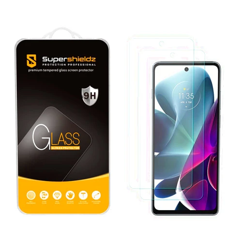 Supershieldz (2 Pack) Supershieldz Designed for Motorola Moto G200 5G Tempered Glass Screen Protector, Anti Scratch, Bubble Free