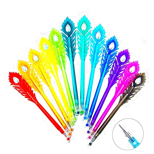 SlowBa Gel Ink Pen 0.38mm Cute Diamond head for School Office for Your Kids Friend