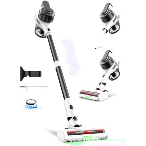 Maircle Cordless Stick Rechargeable Vacuum Cleaner, Lightweight, 55min Runtime, 20KPa Suction, Anti Tangle LED Headlight Brushless, Ideal for Carpets, Hardwood Floors, Pet Hair, and Home