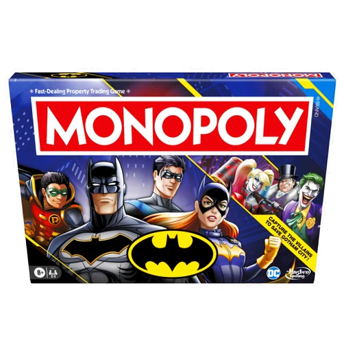 Hasbro Monopoly Batman Edition Board Game | Monopoly Game for Batman Fans | Ages 8 and Up | 2 to 4 Players | Family Games | Strategy Games for Kids and Adults