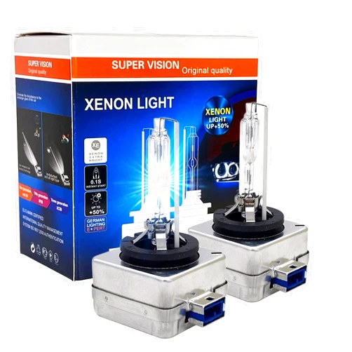 SOCAL-LED LIGHTING D8S 35W Xenon HID Headlight Bulbs - 8000K Ice Blue - 66548 66549 12411C1 OEM High Low Beam Direct Replacement - Pack of 2