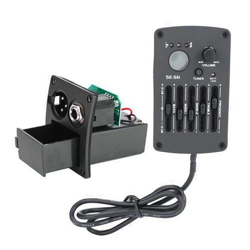 Dilwe SE-5N 5 Band EQ Equalizer Pickup Tuner for Acoustic Guitar Musical Instrument