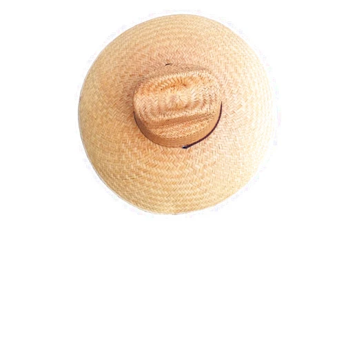 NATIONAL STANDARD Double Weaved Hard Shell Shade Hat Large Fit Wide Brim Straw Hat Tan