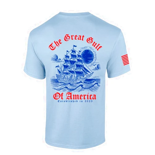 Trenz Shirt Company Trump Tshirt Gulf of America Est. 2025 Short Sleeve T-Shirt