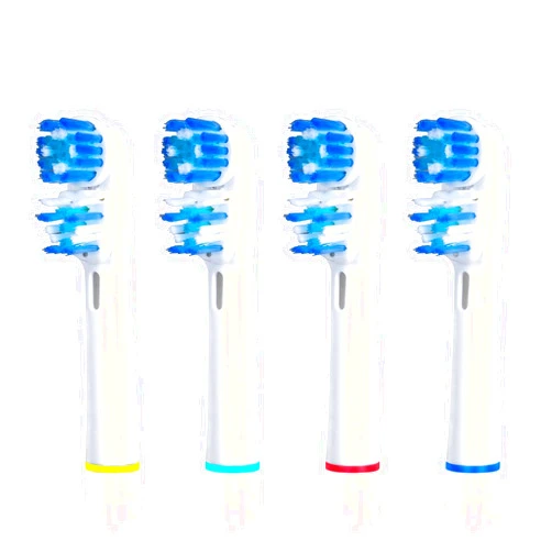 VWONST Replacement Brush Heads Compatible with Oral B- Double Clean Design, Double Clean Brush Heads, Compatible with Braun Oral-B Dual Clean Electric Toothbrush - Pack of 4