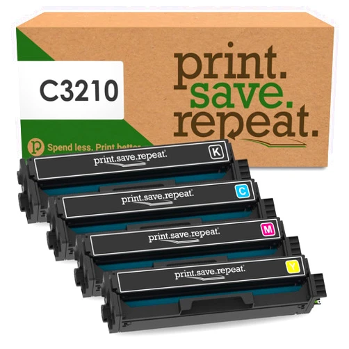 Print.Save.Repeat. Lexmark C3210 4-Color Combo Pack Remanufactured Toner for C3224, C3326, C3426, MC3224, MC3326, MC3426