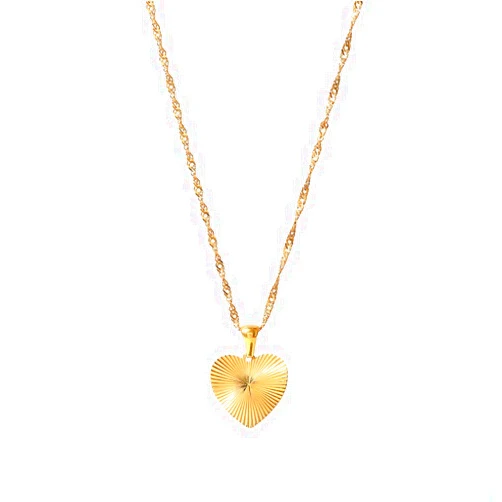 IBARA Women Gold Dianty Necklace Sun Crescent Moon Star Evil Eye Lock Lovely Heart Flower Butterfly Pearl Pendant Coin Necklaces 18K Gold CZ Diamond Filled Chain Boho Beach Simple Handmade Jewelry