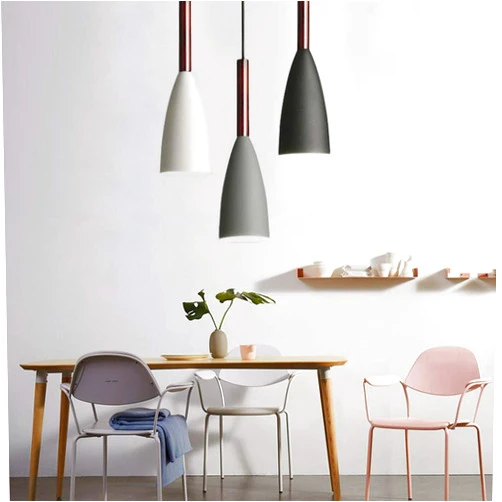 TFCFL Modern and Simple Pendant Lighting 3 Color Lights Wood Ceiling Lamp Minimalist Chandelier for Dining Table Restaurant Study Creative Bar Kitchen Table Home