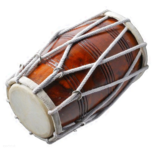 SM'SAI MUSICALS PROFESSIONAL QUALITY DHOLAK DRUM~HAND MADE INDIAN~SHESHAM WOOD & SPECIAL SKIN