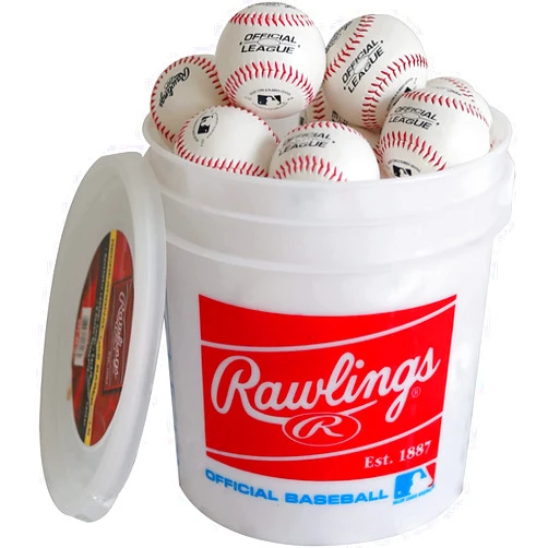 Rawlings | Official League Recreational Use Practice Baseballs | Youth/8U | R8U | Bucket | 24 Count