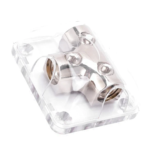 WERI Audio Power Distributor Block 0GA 1 in 2 Out Power Distribution Block Universal Heat for Boat for Car