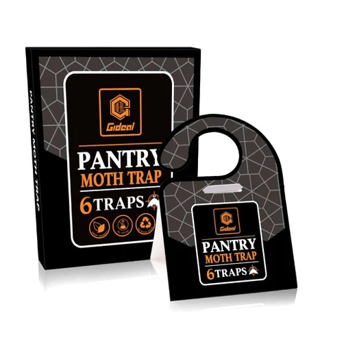 Gideal Moth Traps, Pantry Moth Trap for House, Clothes Moth Trap, Moth Balls for Kitchen, Clothes, House, Food, Carpet, Cupboard 6 Pack (Grain Moth)