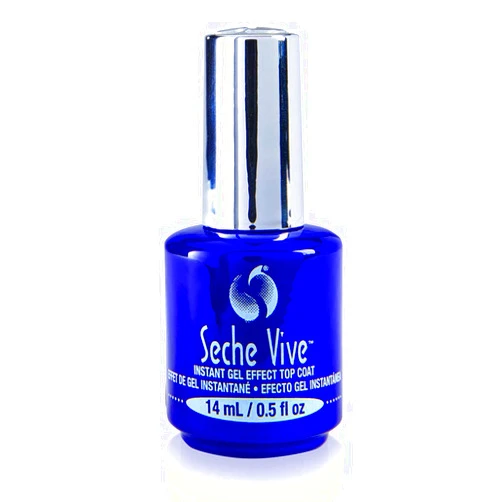Seche Vive Gel Effect Top Coat 0.5oz, boxed