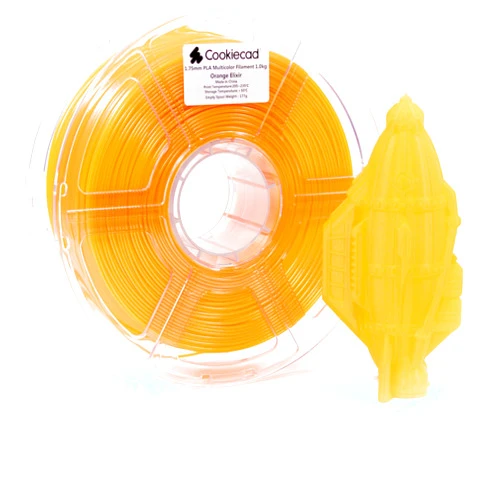 Cookiecad Orange Elixir 3D Printer Filament 1.75mm 1kg