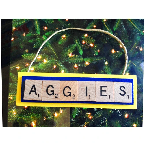 SportzJoker AGGIES UC Davis University of California Christmas Ornament Letters Tiles
