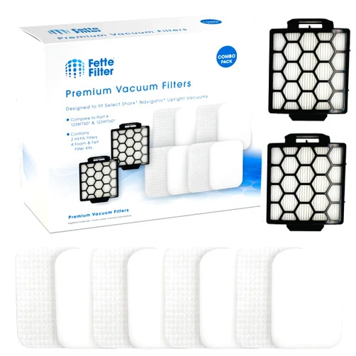 Fette Filter - Filters for Shark Navigator Zero-M Self-Cleaning Brushroll Pet Pro Upright Vacuum ZU60 ZU62 ZU62C ZU51 NV150 NV251 NV255, Replacement Parts Parts #1238FT60 &1239FT60