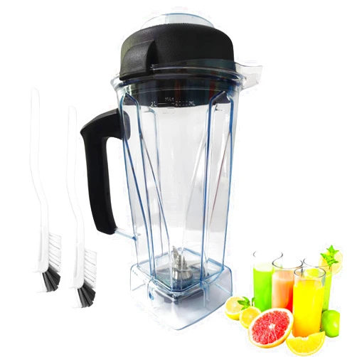 GZsenwo Upgraded For Vitamix Blender Pitcher 64oz,Replacemant for Vitamix 5200 5000 6500 7500 Pro500 750 Vita-Prep VM0101 VM0102 VM0103 VM0197 E310 320 Asy172 Container Cup with 2 Cleaning Brush