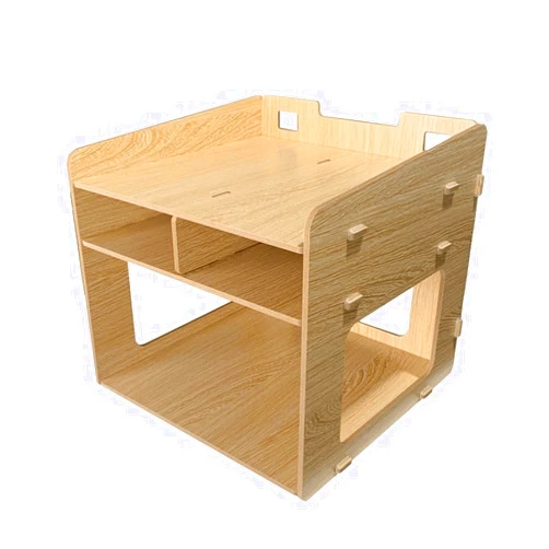 HNHYNSY Office Printing Stand Printer Stand Office Desktop Small File Organizer Home Desktop Bookshelf Shelf Home Multifunction Printer Shelf Printer Stand for Desk (Color : B)