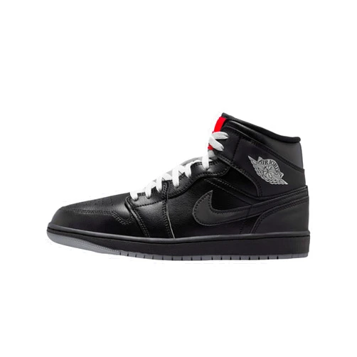 Nike Air Jordan 1 Mid SE Men's Shoes (HV5177-010, Black/White/Wolf Grey/Black)