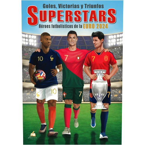 Mickey Müller Goles, Victorias y Triunfos: SUPERSTARS - Héroes futbolísticos de la Euro 2024. Libro para colorear con 50 detallados dibujos de jugadores para los aficionados de todas las edades. (Spanish Edition)