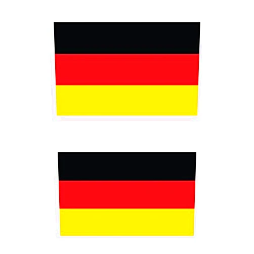 KW Vinyl Magnet Two Pack German Flag Magnetic Germany Car Magnet Bumper Sticker