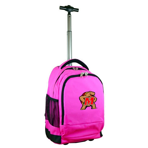 Denco NCAA Wheeled Backpack, 19-inches, Pink