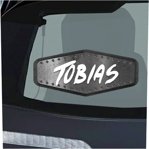 Makoroni Tobias Male Name, CAR Magnet-Magnetic Bumper Sticker 3.5x8 or 4.5x10 inc, Desy78