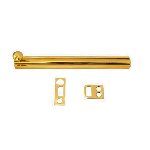 QCAA Solid Brass Surface Bolt, 6