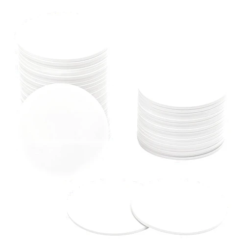 simarro 50 Pcs NFC Tags, NTAG215 Tags Stickers Rewritable Round NFC Chip White NFC, 504 Bytes Memory Compatible with TagMo and Amiibo and NFC Enabled Phones and Devices (No Adhesive)