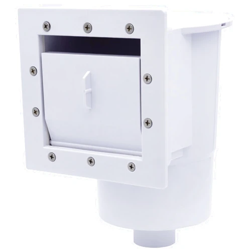 Rx Clear Heavy Duty Standard Complete Thru-Wall Skimmer Kit for Above-Ground Swimming Pool | Made of Non-Corrosive Abs Plastic | Chemical Resistant | White